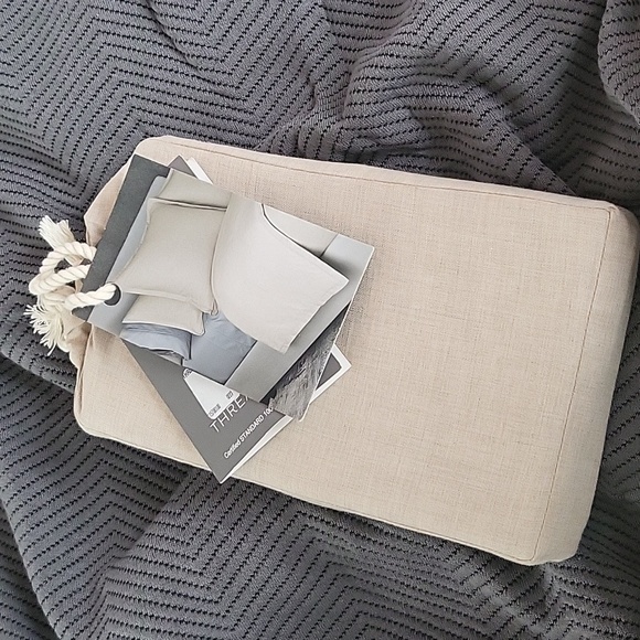 The Threadery Luxe Cotton Cashmere Euro Pillowcases, Oatmeal - Picture 3 of 6